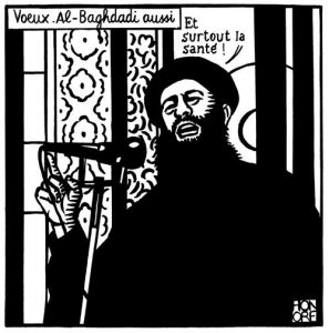 Al Baghdadi vignetta Charlie Hebdo