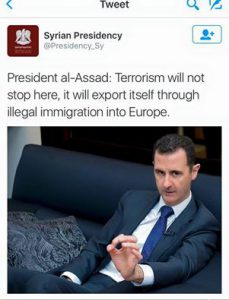 Il presidente siriano Assad lo aveva detto già dal 2013