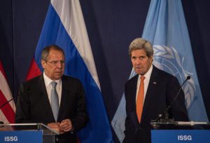 Il Ministro degli Esteri russo Lavrov ed il Segretario di Stato Kerry a Vienna