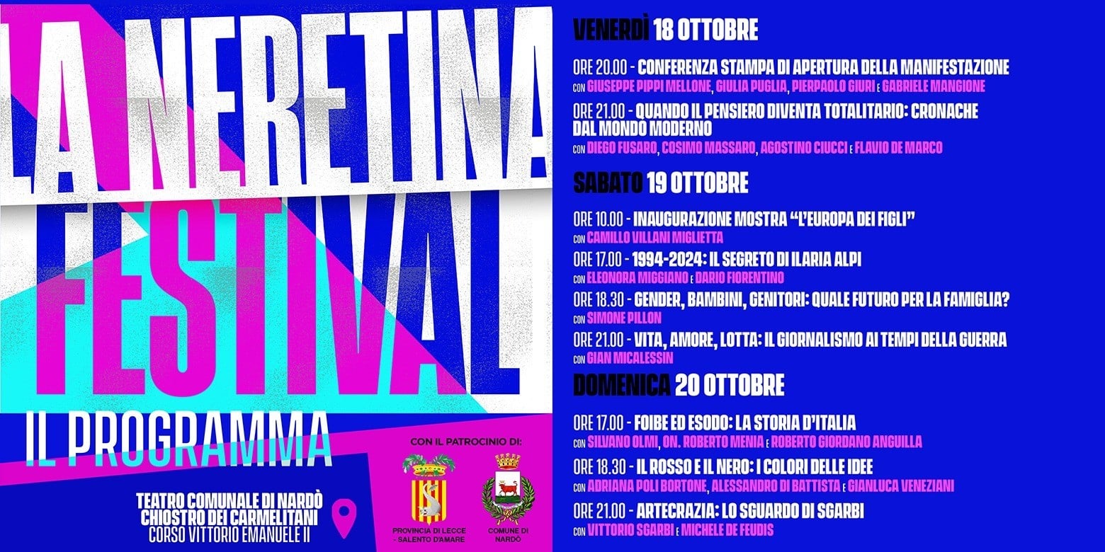 La Neretina: dal 18 ottobre al 20 ottobre la seconda edizione del festival controcorrente