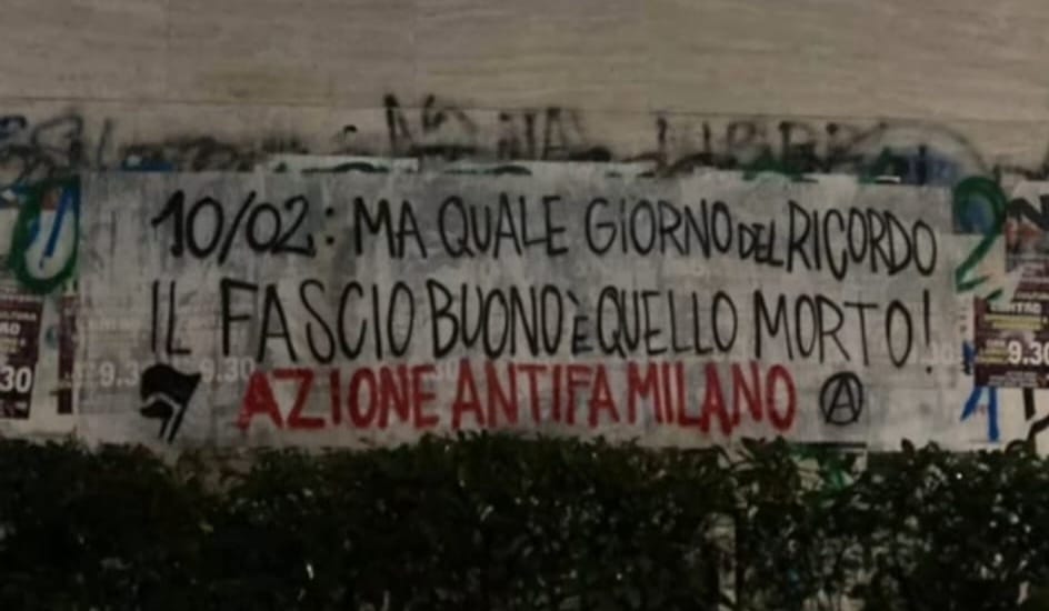 L’antifascismo non riesce proprio ad accettare il Giorno del Ricordo